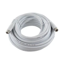 25' RG6 White Coaxial Cable