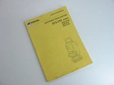TOPCON INSTRUCTION MANUAL ELECTRONIC TOTAL STATION, GTS-210 SERIES PDF FILE ONLY