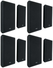 8 Rockville RockSlim Black Home Theater 5.25" 240w Easy Wall Mount Slim Speakers