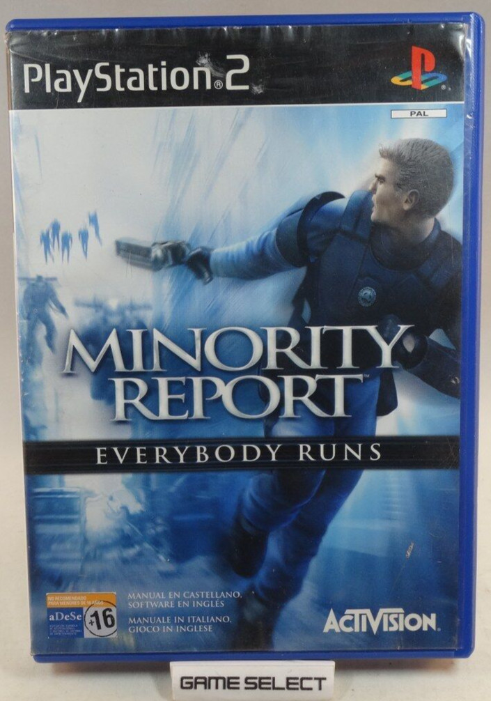 Minority Report Everybody Runs sony ps2 playstation 2 pal - - Originale
