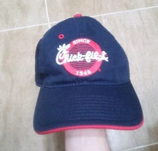 Official Men's Chik Fil A Since 1946 Employee Hat Uniform Blue Logo Adjustable