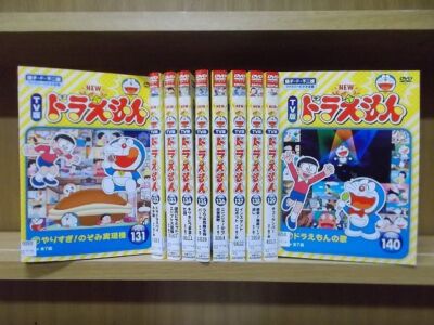 Japanese ANIME DVD NEW TV version DORAEMON vol.131-140, total 10 pcs set