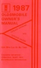 1987 Oldsmobile Cutlass Salon Supreme Owners Manual User Guide Operator Book OEM