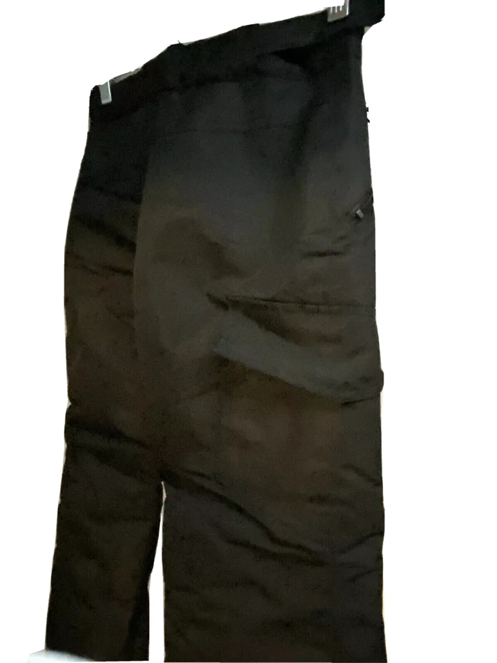 Athletech Youth Black Ski Snow Pants Medium 7/8 Pockets Water Resistant Unisex - Image 3 of 4