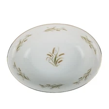 Vintage Yamaka Wheat Bouquet Oval Vegetable Serving Bowl 9.75" 603 Japan