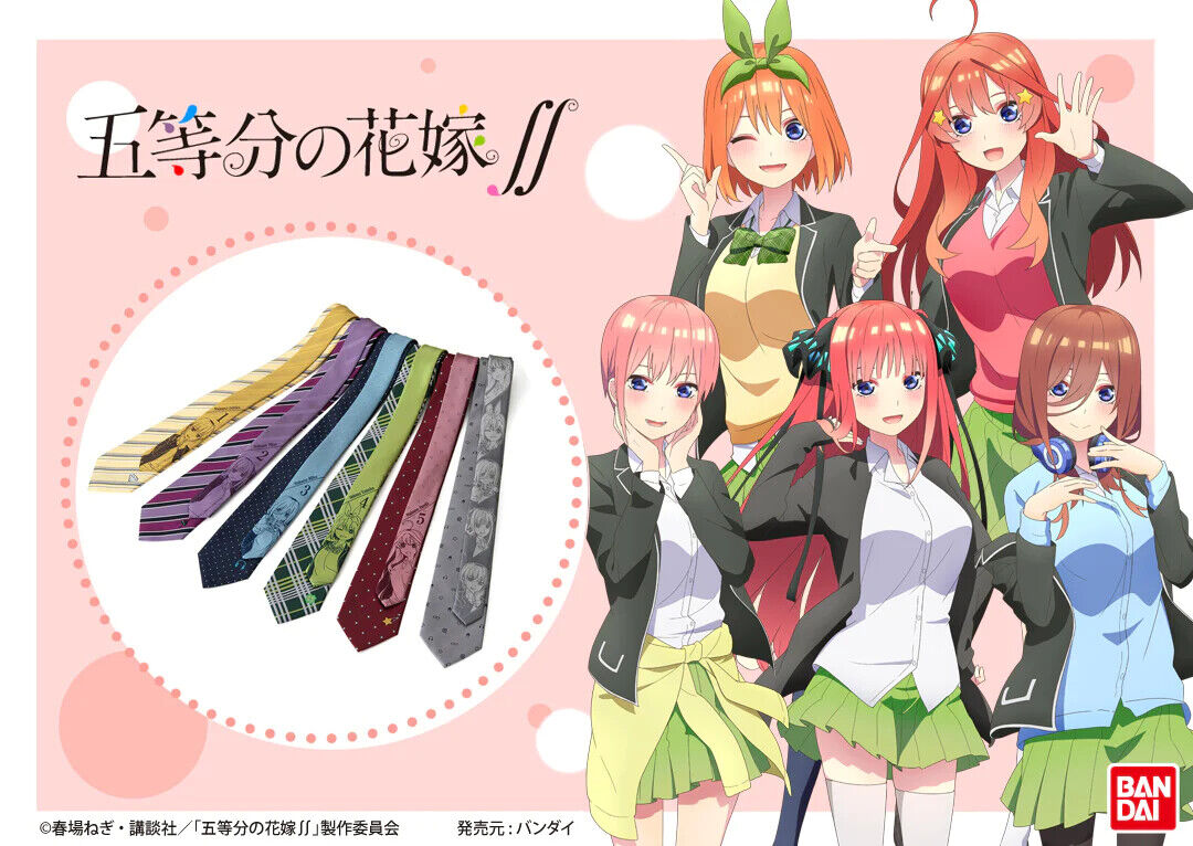 THE Quintessential Quintuplets Tie 5 Characters Japan Limited outfit  Fashion