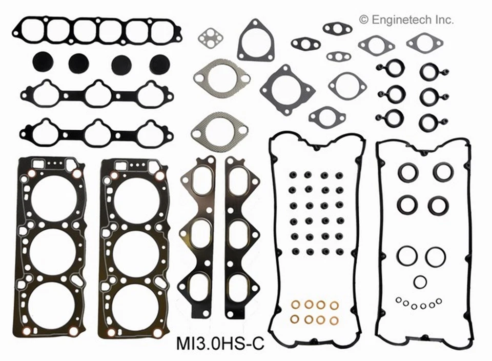 Se adapta a: 1991-1996 Dodge Stealth 3,0 L DOHC 6G72 KIT DE RECONSTRUCCIÓN DE ANILLO DE MOTOR SIN T Foto 2 de 4