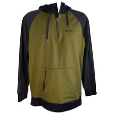 Felpa con cappuccio Burton uomo Colombo 1/4 zip legata DryRide taglia S snowboard