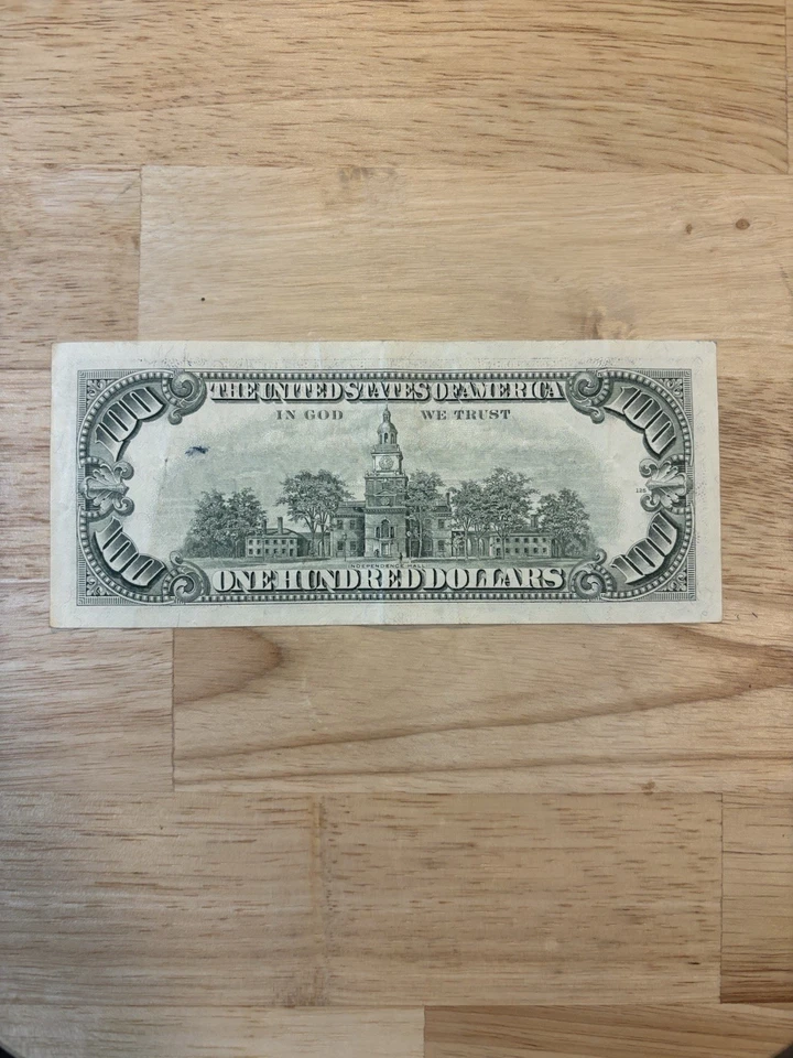 Old 100 Dollar Bill (1988) - Image 2 of 2