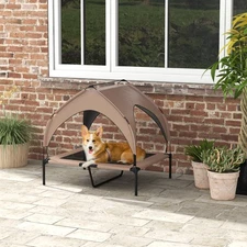 Lit de chien élevé Refroidissement avec Canopy pour moyenne grande size