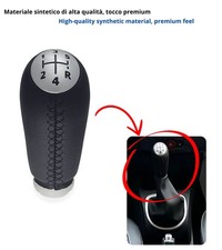 Fydun Pomello Cambio Auto 5 Marce In Pelle PU - Compatibile Con Toyota Verso, Avensis, Corolla, RAV4, Yaris (1992-2009)