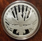2014 ARISE Proof Silver Bullet Silver Shield Round Number 0027 SBSS