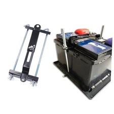 Car Battery Hold Down Kit, Adjustable Battery Crossbar with J Bolt, Universal