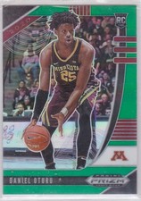 2020-21 Prizm Draft Picks Basketball Green Prizm Daniel Oturu RC #33
