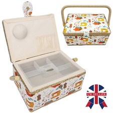 New Fabric Sewing Box Basket Extra Large Design Storage Organizer Craft Basket