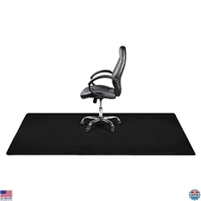 DESKU Premium Chair Mat for Hard Floors - Easy-Clean, Stain-Resistant Vinyl