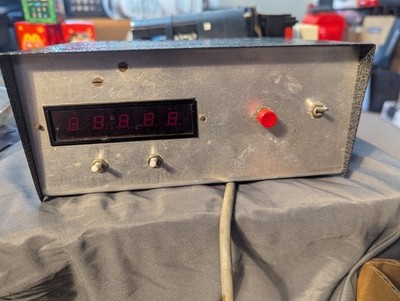 Homemade Frequency Digital Counter Clock Red LED Vintage Project Switch Alarm