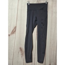 Old Navy Active Elevate Go-Dry Gray Mesh Panel High Rise Leggings Womens Medium