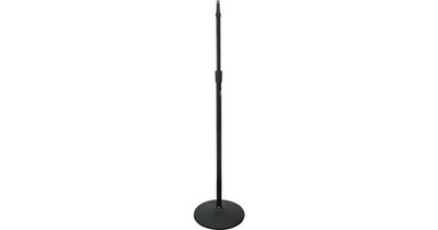2 LOT NEW Atlas Sound MS20E Heavy-Duty Adjustable Floor Mic Stand Weighted Base