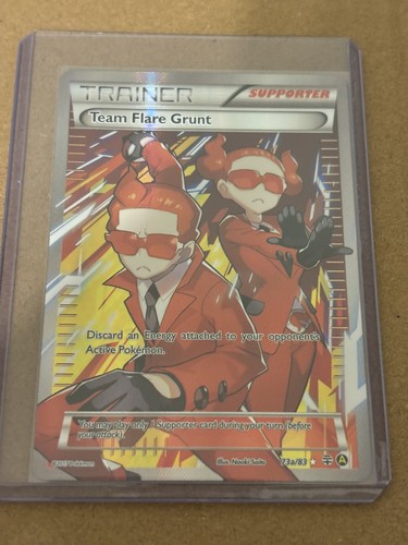 Pokémon TCG Team Flare Grunt 73a/83 XY Full Art Holo English Generations Promo