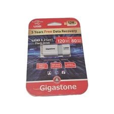 Gigastone 128GB USB 3.2 Gen1 Flash Drive Brand New In Box
