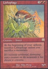 Mercadian Masques Lithophage - Foil x1 NM-Mint, English Magic Mtg M:tG