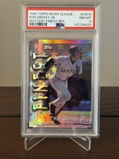 1998 Topps Inter-League Ken Griffey Jr #ILM10 Mystery Finest Refractor PSA 8