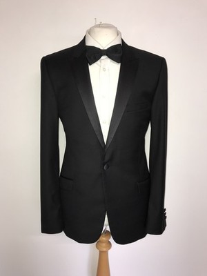 TED BAKER - Mens BLACK WOOL DINNER SUIT - 40 Reg - W34 L31 - GORGEOUS TUXEDO