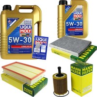 Mann Inspektionspaket 6L Liqui Moly Longlife 5W-30 FüR VW Golf IV 2.3 V5 3.2 R32