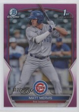 2023 Bowman Chrome Prospects Fuchsia Refractor 17/199 Matt Mervis #BCP-74 0wl9