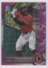 2022 Bowman Chrome Prospects Fuchsia Shimmer Refractor /199 Jaison Chourio 0tw4