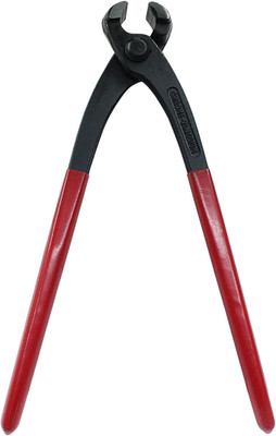 9'' Ear Clamp Pliers, Carbon Steel Hose Crimper Tool for Pipe & Fuel Line Repair