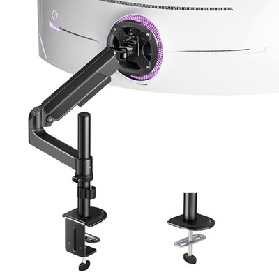 ARES WING SINGLE MONITOR MOUNT ULTRAWIDE MONITOR ARM GDT1009PBK - BLACK