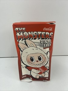 The Monster Labubu Coca-Cola Plush Doll Keychain HAPPY FACTOR Open Box Unused