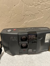 Olympus AF-10 Twin 70 Film Camera Point  Shoot Biaxial Optical System Japan