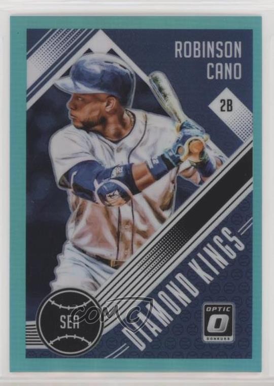 2018 Panini Donruss Optic Diamond Kings Aqua Prizm 9/299 Robinson Cano #29 ly9