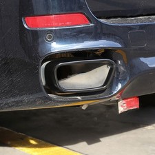 M Gloss Black Sport Exhaust Tailpipe Tips Covers For 2014-2018 BMW X5 F15 X6 F16