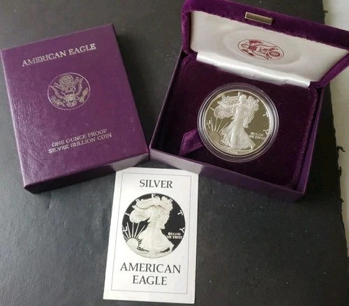 1986 S Proof $1 American Silver Eagle Dollar