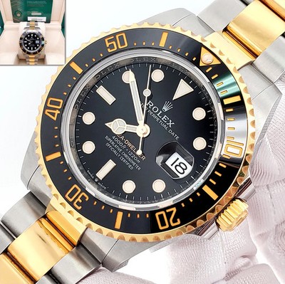 2022 Rolex Sea-Dweller 43mm 126603 Black Ceramic Yellow Gold/Steel