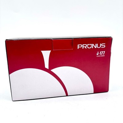 Pronus Retro Style Clock Radio Model J-177 (Brown Black)