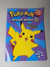 Golden Books Pokemon Sticker Series 1 All Stickers And Poster Mint Condition