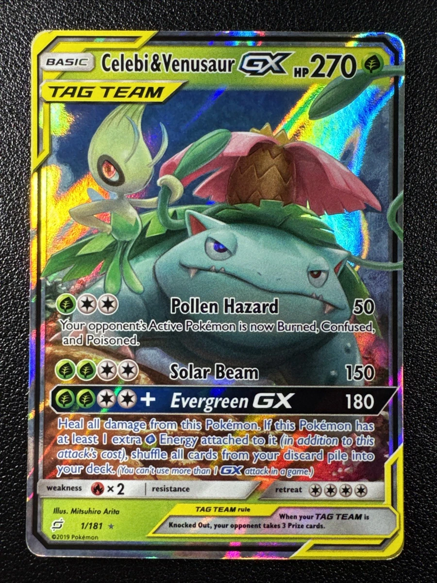 Celebi & Venusaur GX Pokémon TCG Cards for sale | eBay