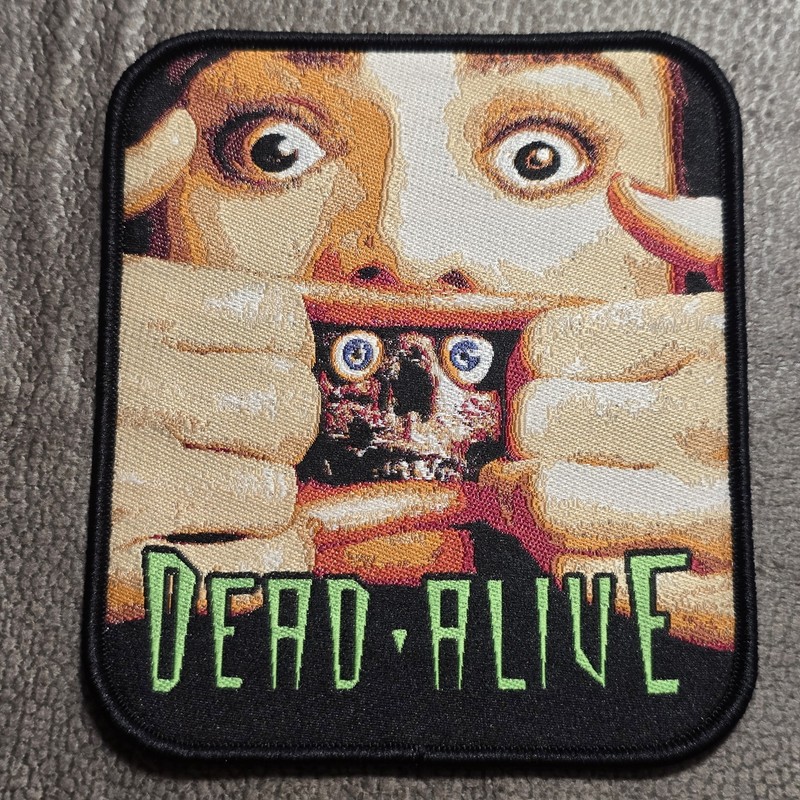 Dead Alive WOVEN PATCH [Blu Ray DVD Shirt Poster Reanimator Dawn Of The Dead Toy