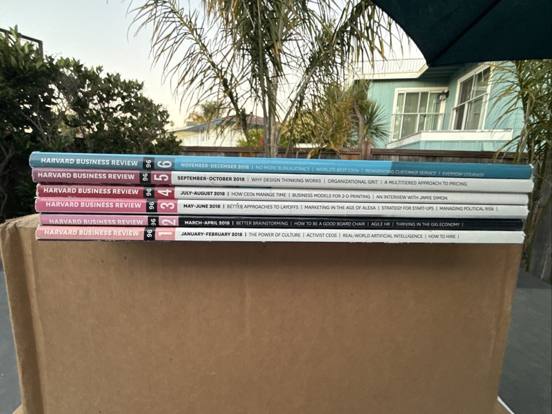 Harvard Business Review January Through December 2018 Volume 96 Issues 1-6