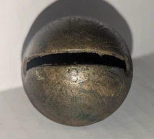 Antique Cast bronze Crotal Sleigh Bell Number 8