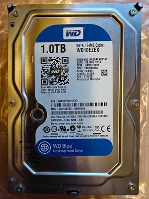 Western Digital WD 1TB WD10EZEX-00BN5A0 64MB Cache HDD CMR