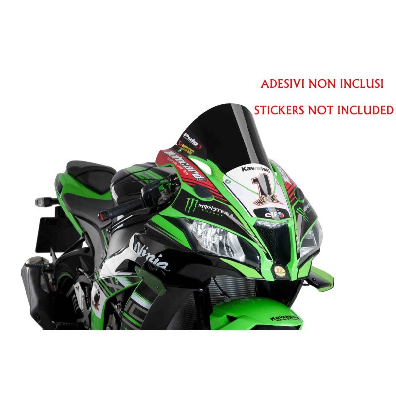 PUIG SCREEN R-RACER FIT ON KAWASAKI ZX-10R SE 18-20 BLACK | eBay