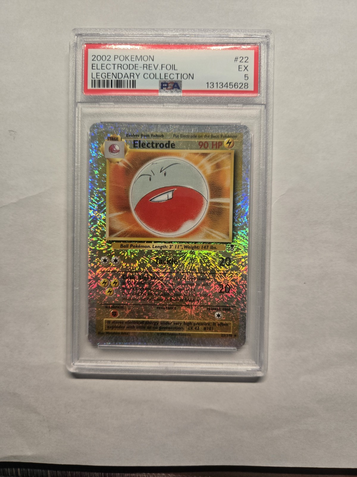 Electrode 22/110 Legendary Collection Reverse Holo PSA 5