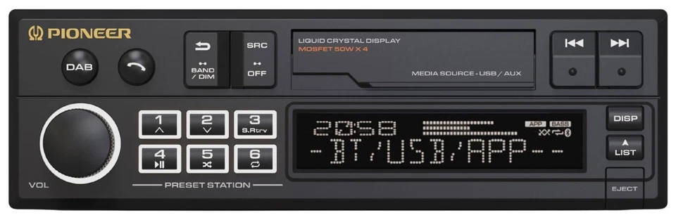 Pioneer SXT-C10PS MP3-Autoradio DAB Bluetooth USB iPod AUX-IN - Bild 2 von 4