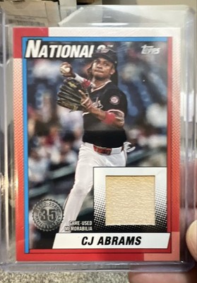 2025 Topps Series 1 - 1990 Topps Baseball Relics C.J. Abrams #T90R-CA (MEM)